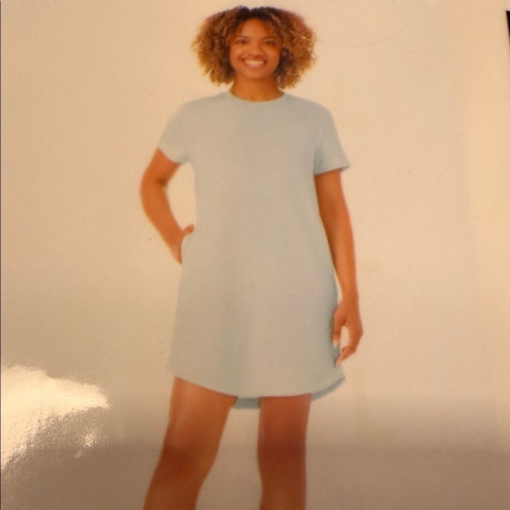 Sky Blue Midi Dress
